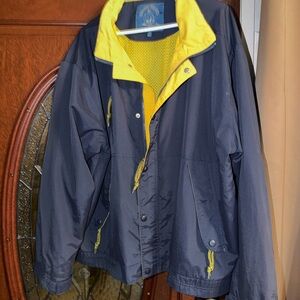 The Bear Trading Co. Navy Jacket with Yellow Lining (XL) (034)